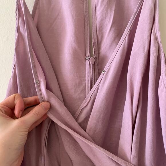 Lavender Greylin Jumpsuit Size Small Purple Linen - Picture 3 of 11